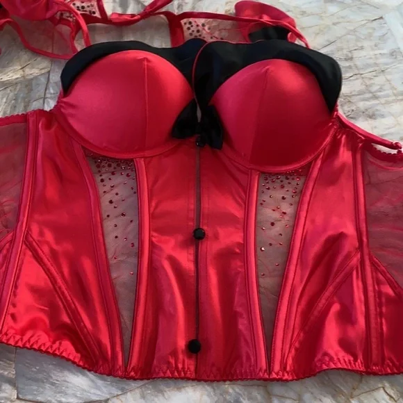 Victoria Secret Sexy Little Things Devil Corset 34B